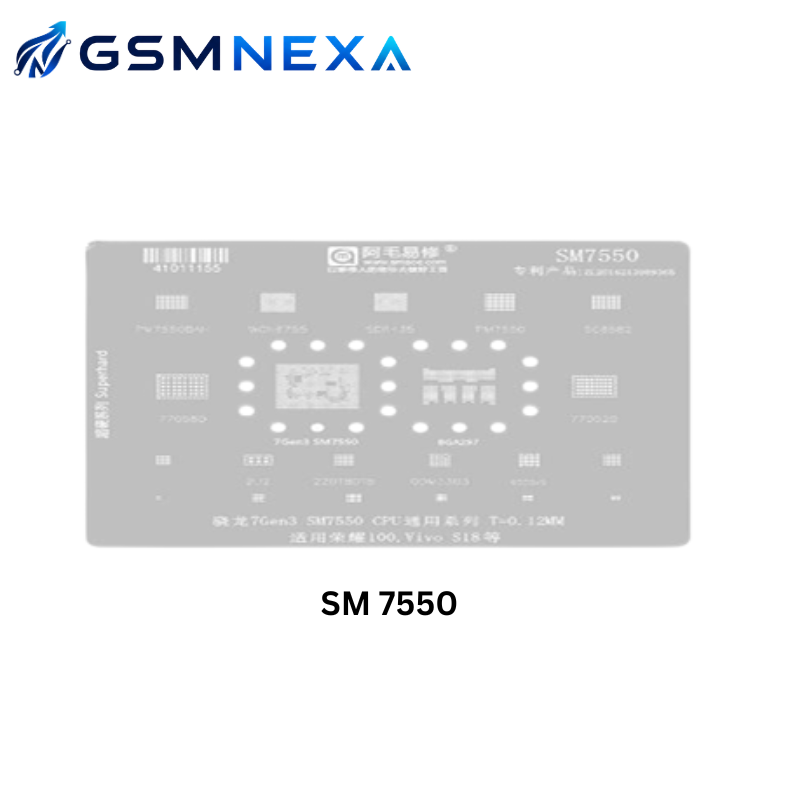 Amaoe SM7550 BGA Reballing Stencil