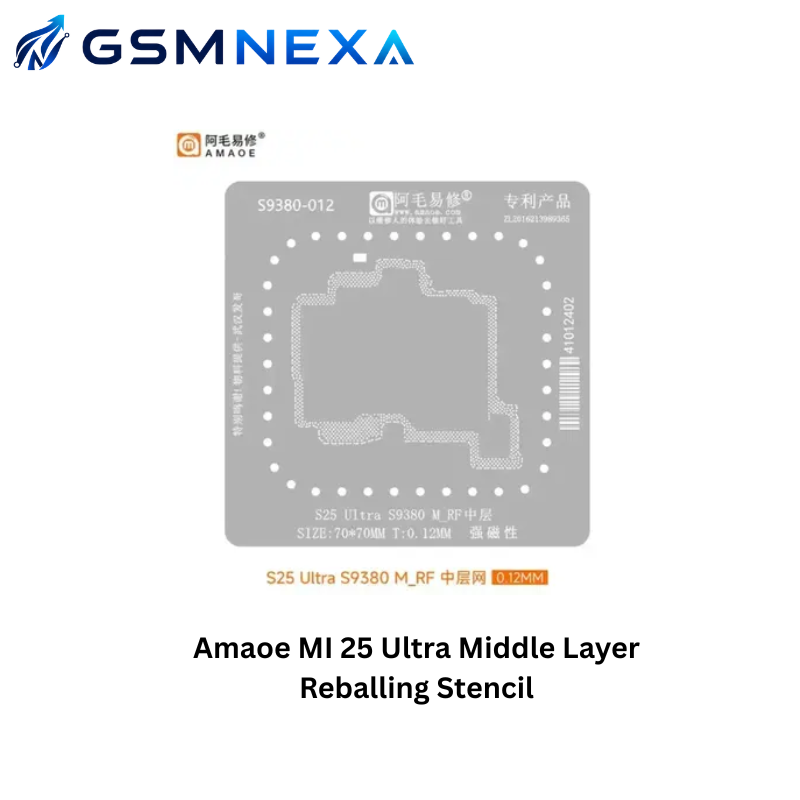 Amaoe MI 25 Ultra Middle Layer Reballing Stencil