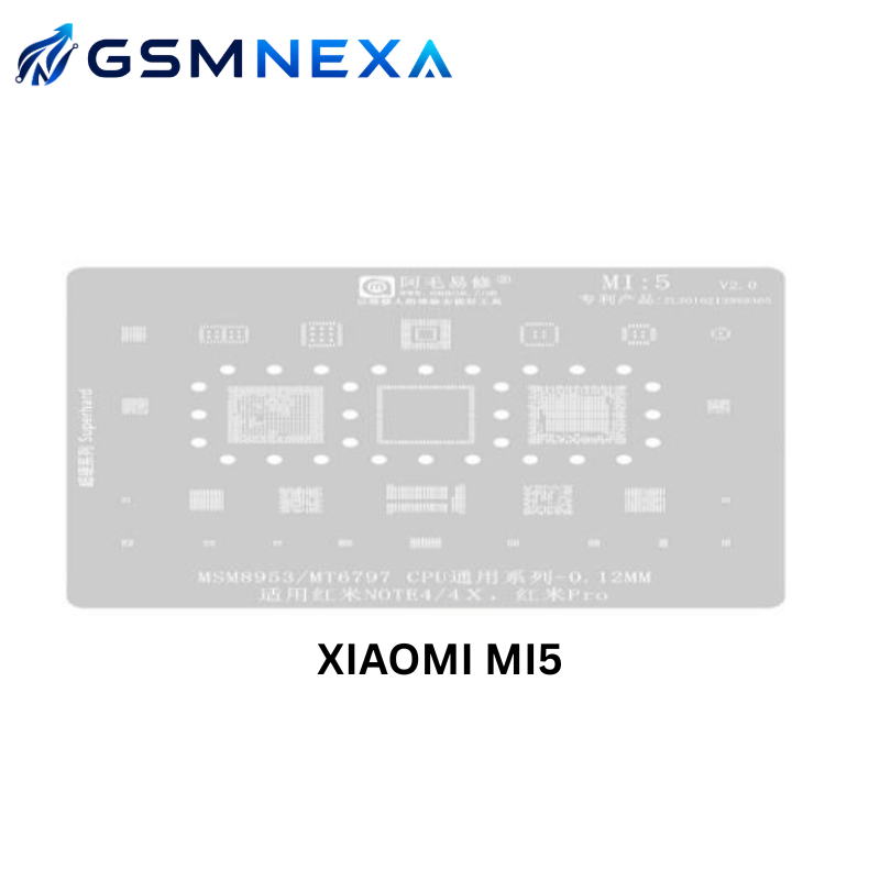 Amaoe MI-5 Stencil for Xiaomi Redmi Note 4X / Mi Note 4 CPU