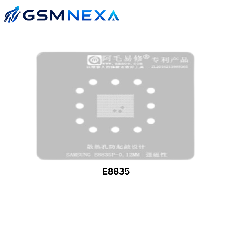 AMAOE E8835 Stencil for HiSilicon Kirin E8835 CPU Reballing