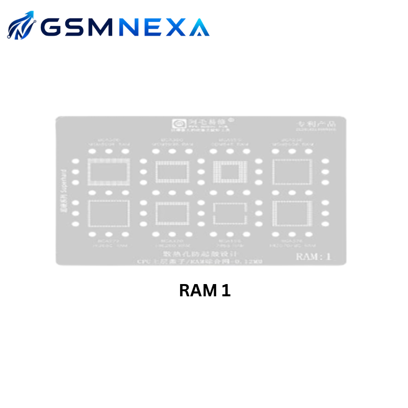 AMAOE RAM1 Stencil for RAM IC BGA Reballing