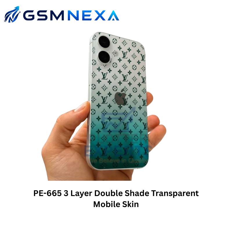PE-665 3 Layer Double Shade Transparent Mobile Skin
