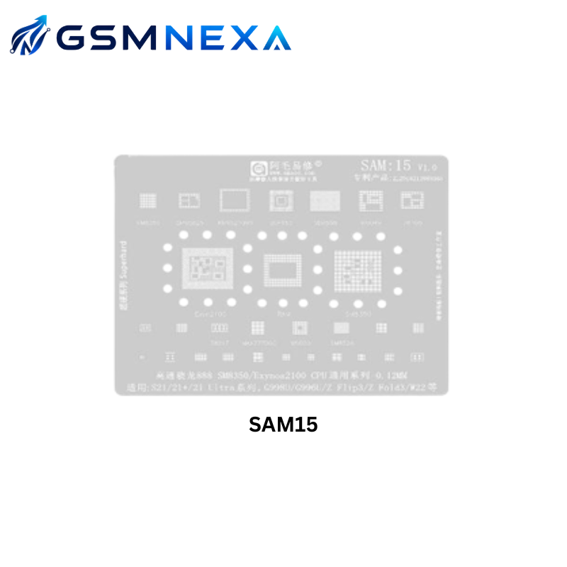 AMAOE SAM-15 Stencil for Samsung Galaxy S21 / S21+ / S21 Ultra / Z Flip3 / Z Fold3