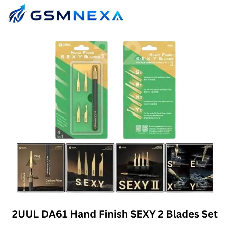 2UUL DA61 Hand Finish SEXY 2 Blades Set for PCB Underfill Clean
