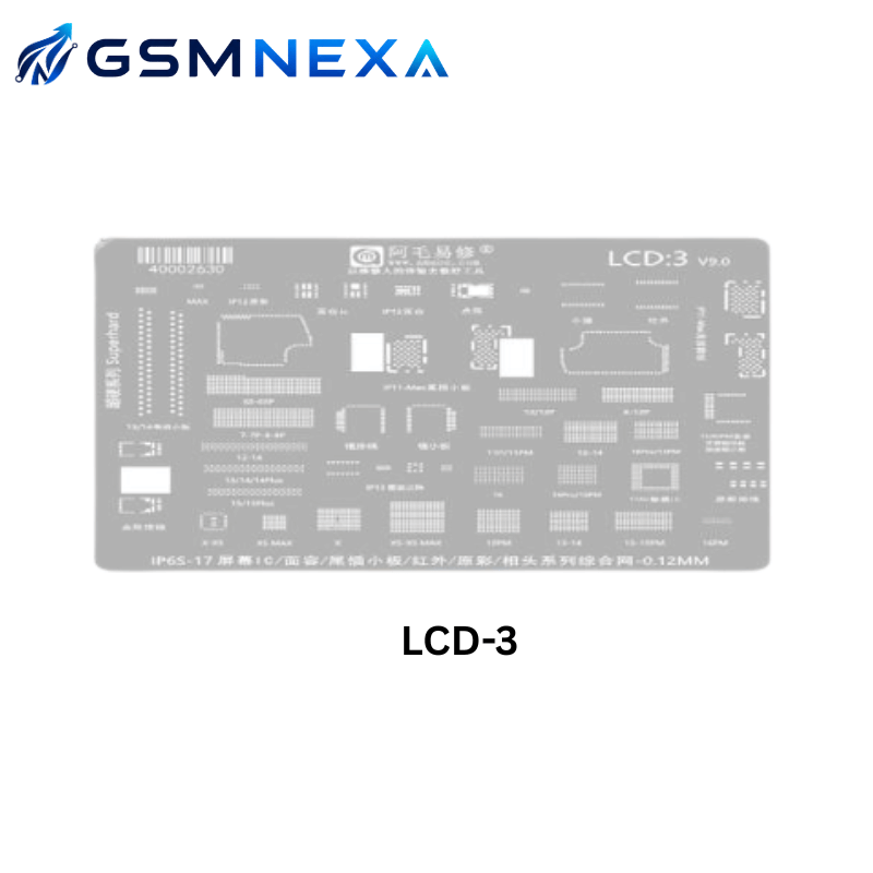 AMAOE LCD-3 Stencil for LCD Display IC Reballing