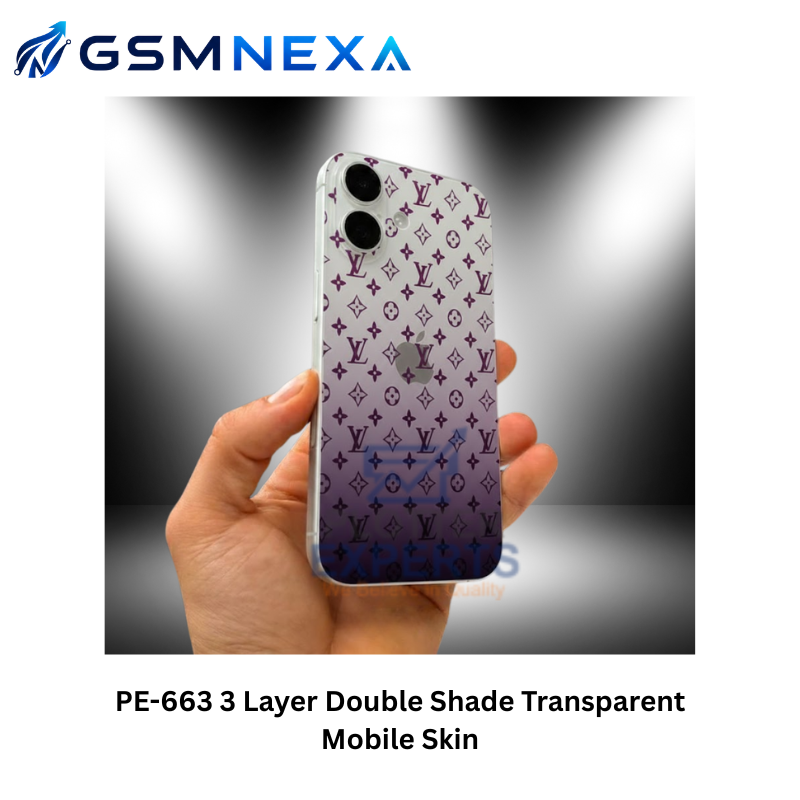 PE-663 3 Layer Double Shade Transparent Mobile Skin