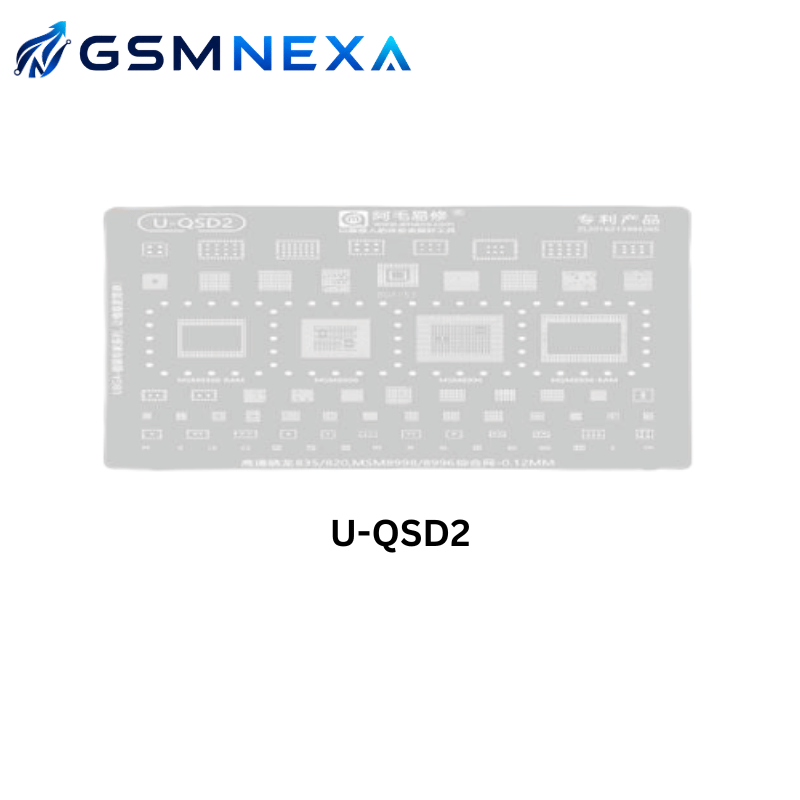 AMAOE U-QSD2 BGA Reballing Stencil for Qualcomm Snapdragon IC Repair