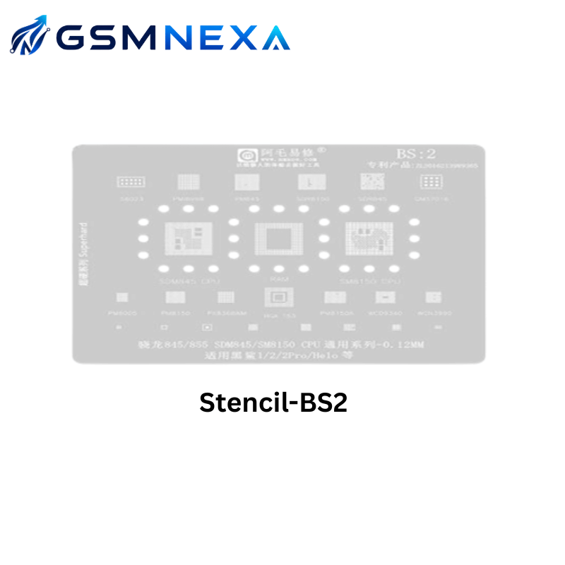 AMAOE BS2 BGA Reballing Stencil for Mobile CPU & IC Repair