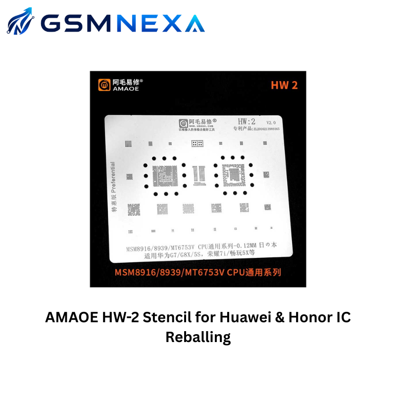 AMAOE HW-2 Stencil for Huawei & Honor IC Reballing