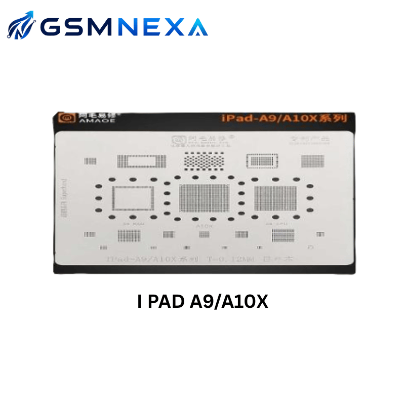 AMAOE iPad A9/A10X BGA Reballing Stencil for Apple iPad CPU Repair