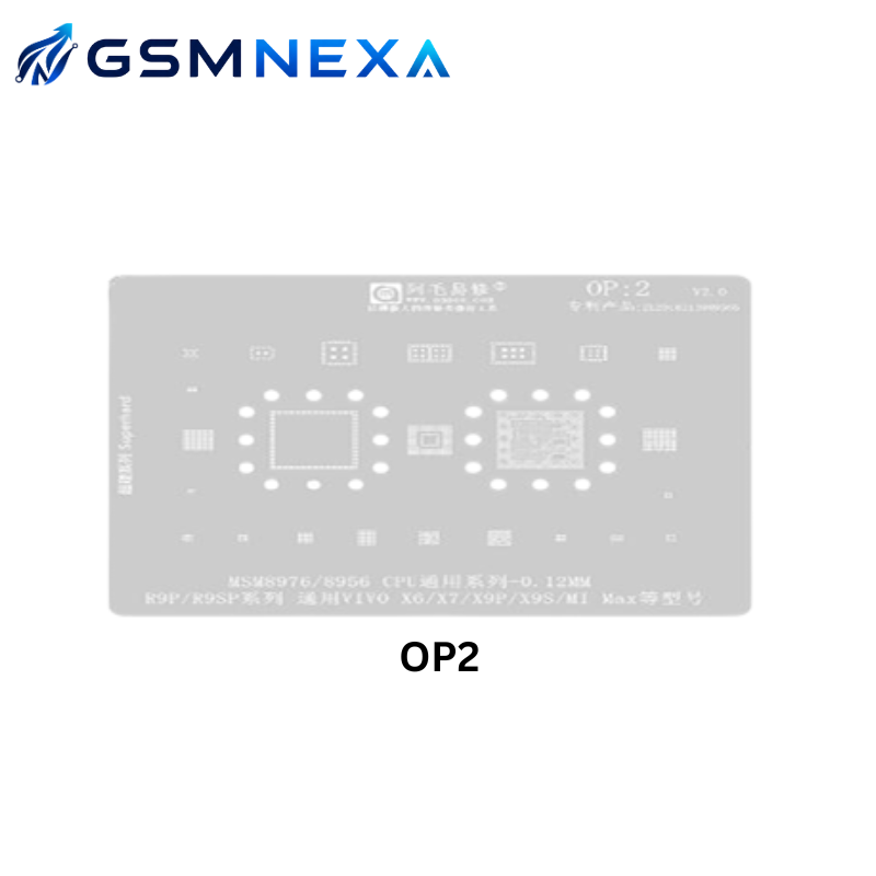 AMAOE OP2 BGA Reballing Stencil for OPPO CPU & IC Repair