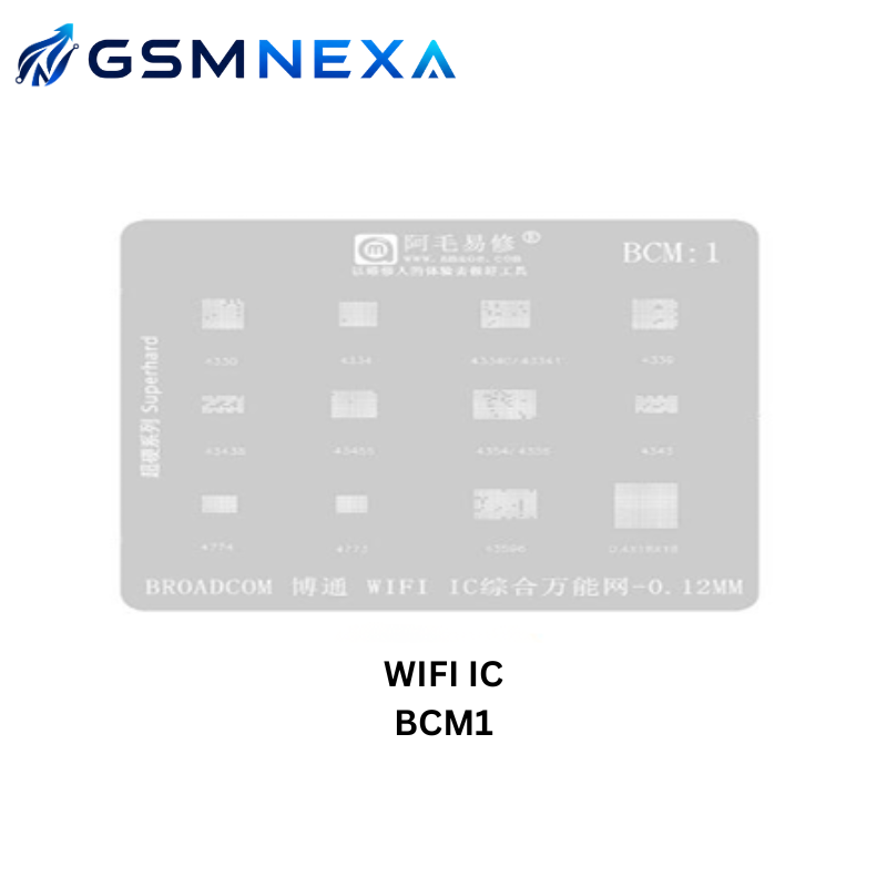 AMAOE BCM1 Bluetooth WiFi IC Universal Reballing Stencil