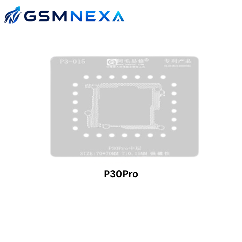 Amaoe P3-012 Huawei P30 Pro 0.12mm Middle Layer Motherboard BGA Reballing Stencil