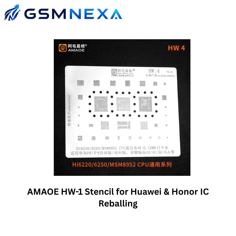 AMAOE HW-4 Stencil for Honor & Huawei IC Reballing