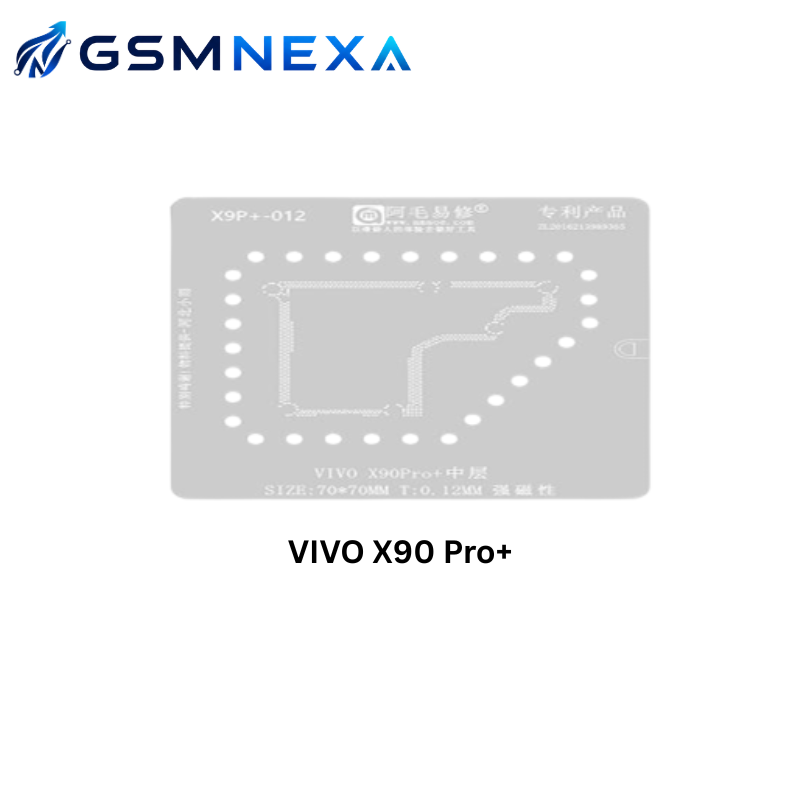 Amaoe X9P+012 Stencil for Vivo X90 Pro+ Middle Layer Motherboard Reballing