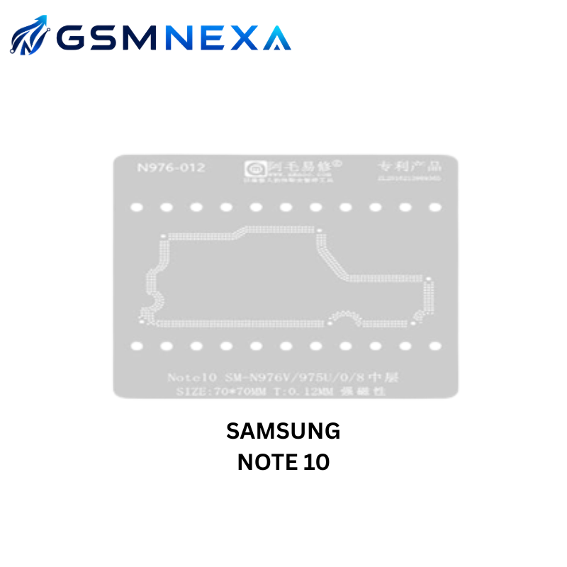 AMAOE Samsung Galaxy Note 10 BGA Reballing Stencil