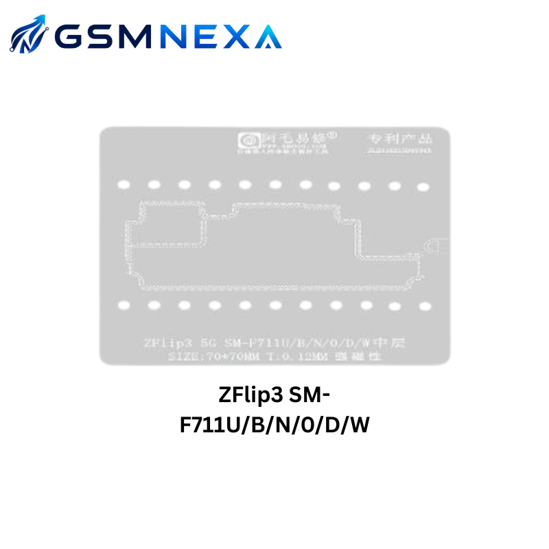 Amaoe Z Flip3 5G SM-F711U/B/N/0/D/W 0.12mm Middle Layer Motherboard BGA Reballing Stencil