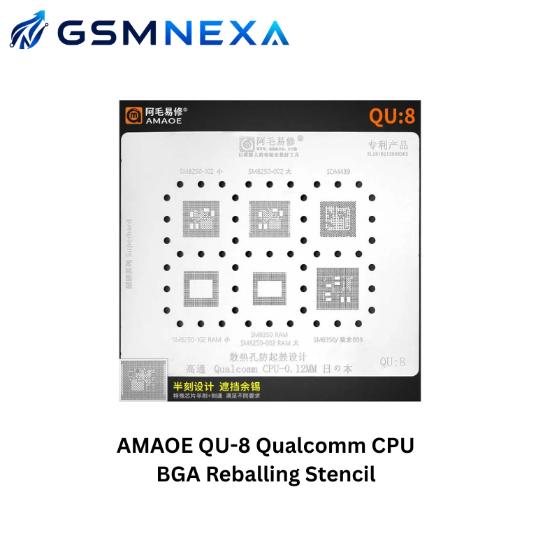 AMAOE QU-8 Qualcomm CPU BGA Reballing Stencil