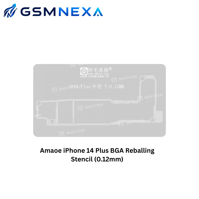 Amaoe iPhone 14 Plus BGA Reballing Stencil (0.12mm)