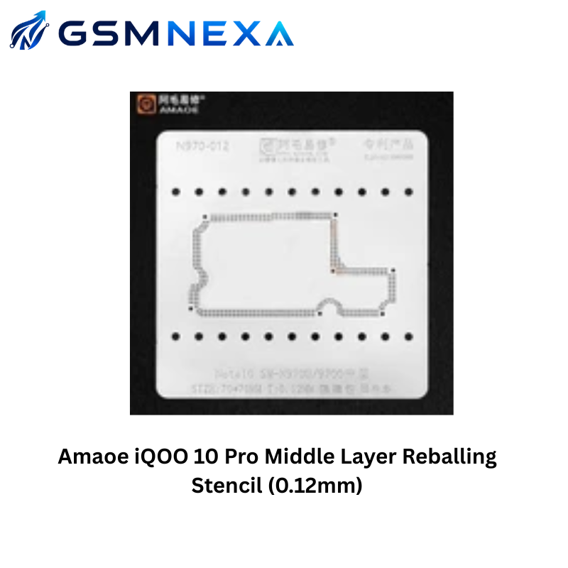 Amaoe iQOO 10 Pro Middle Layer Reballing Stencil (0.12mm)