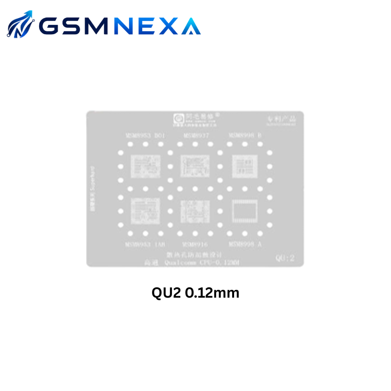 AMAOE QU-2 0.12mm Stencil for Qualcomm CPU