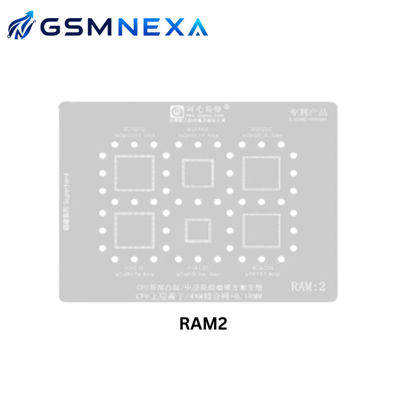 Amaoe RAM-2 Stencil for Mobile RAM IC Reballing