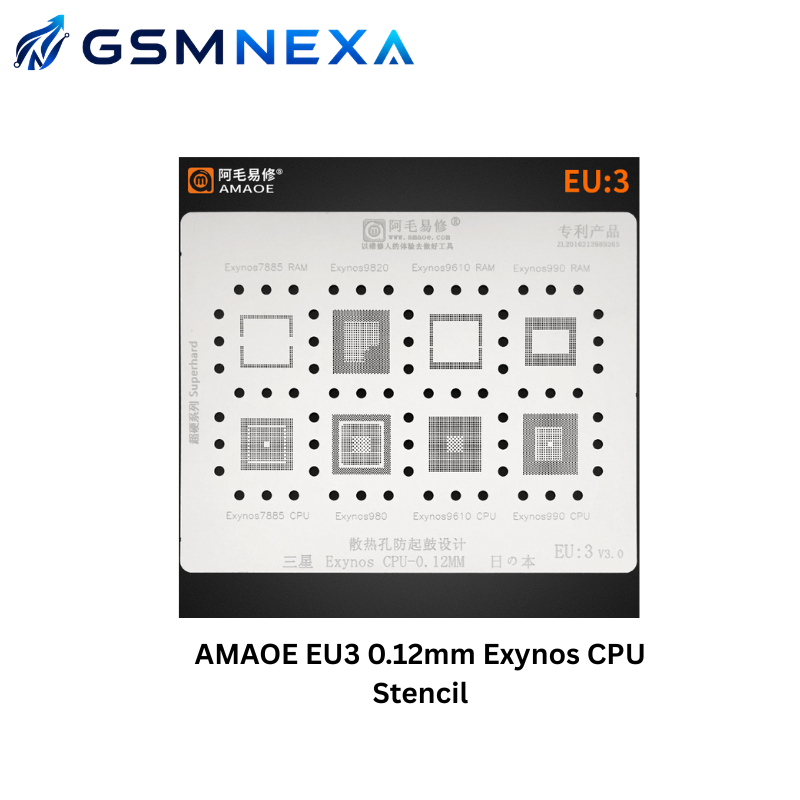 AMAOE EU3 0.12mm Exynos CPU Stencil