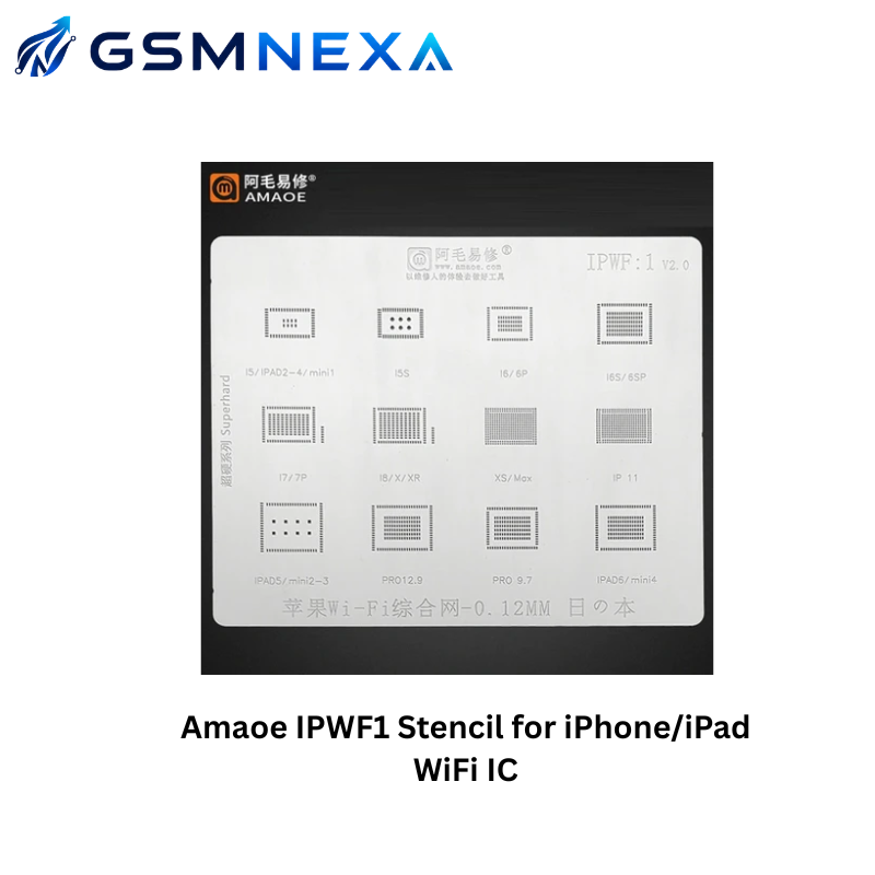 Amaoe IPWF1 Stencil for iPhone/iPad WiFi IC