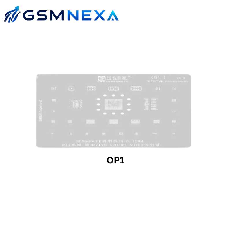 AMAOE OP-1 Stencil for OPPO CPU & IC Reballing