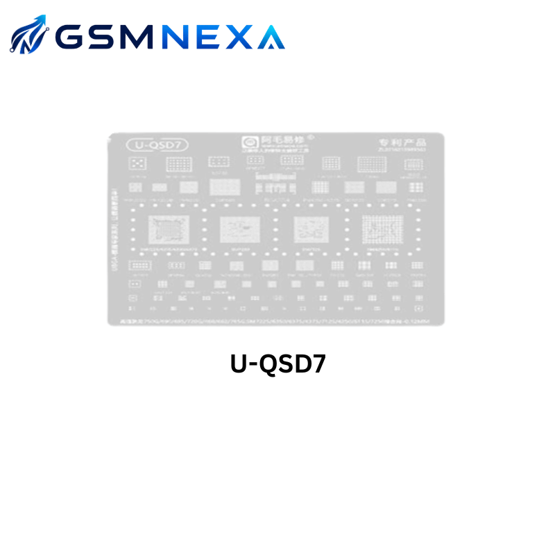 AMAOE U-QSD7 BGA Reballing Stencil for Qualcomm IC Repair