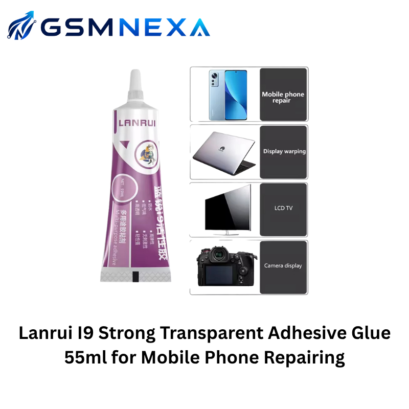 Lanrui I9 Strong Transparent Adhesive Glue 55ml for Mobile Phone Repair