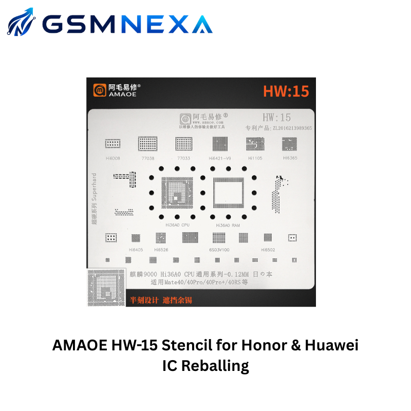 AMAOE HW-15 Stencil for Honor & Huawei IC Reballing
