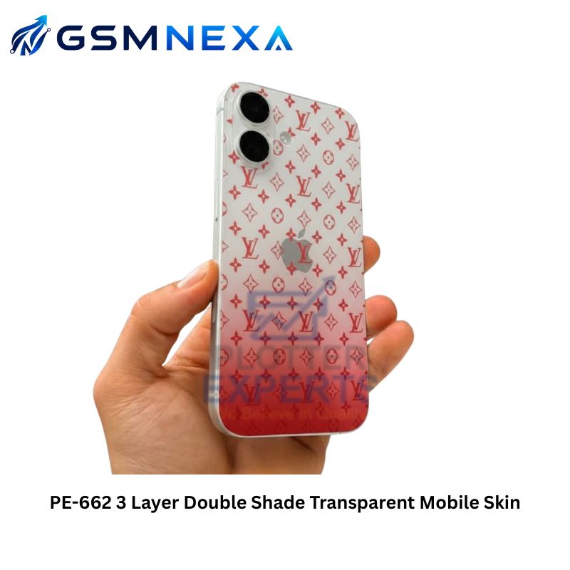 PE-662 3 Layer Double Shade Transparent Mobile Skin