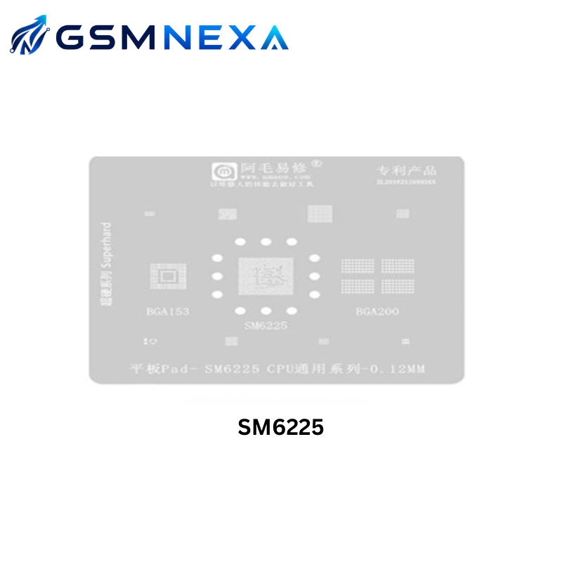 AMAOE SM6225 Stencil for Qualcomm Snapdragon 680 (SM6225) CPU Reballing