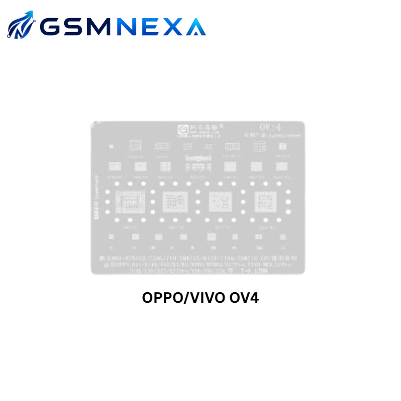 AMAOE OV-4 Stencil for OPPO & Vivo CPU IC BGA Reballing (0.12mm)