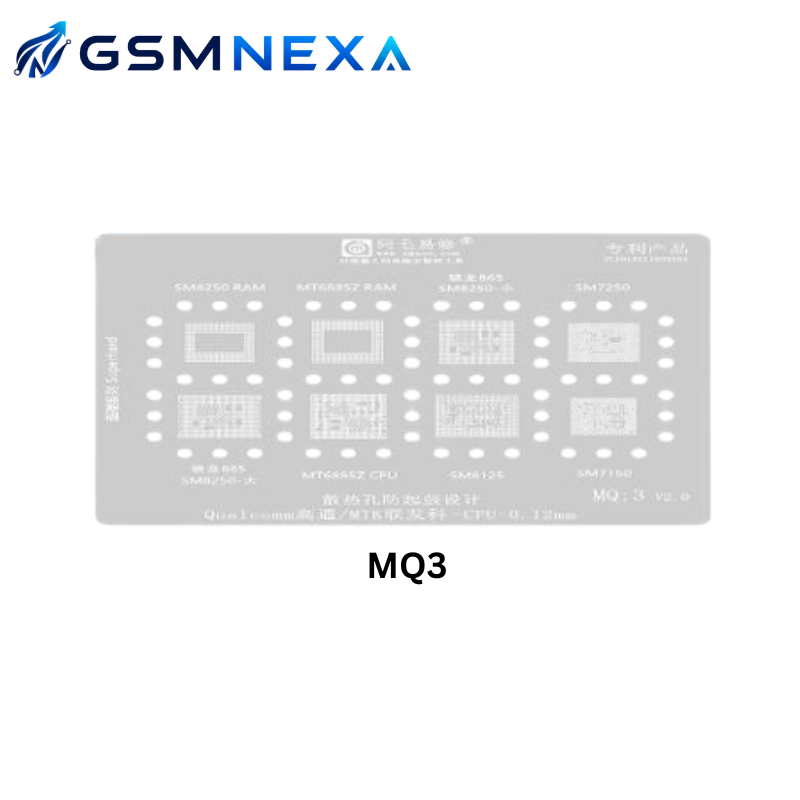 Amaoe MQ-3 Stencil for MTK / Qualcomm CPU