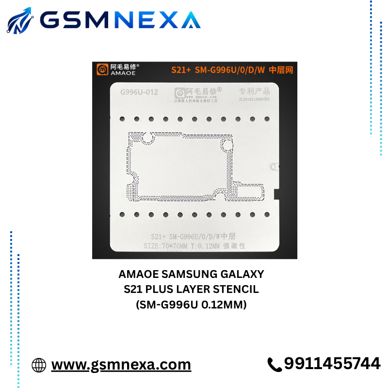 AMAOE Samsung Galaxy S21 Plus Layer Stencil (SM-G996U 0.12mm)