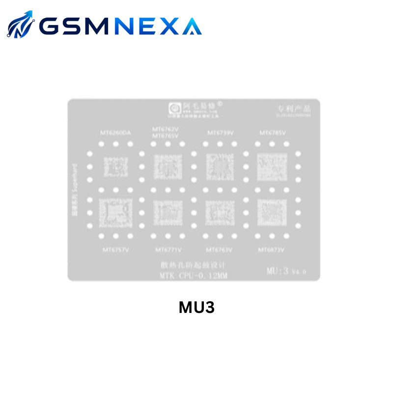 Amaoe MU-3 Stencil for MediaTek (MTK) CPU Reballing