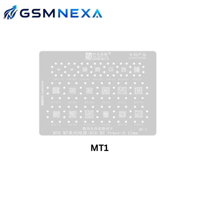 Amaoe MT-1 Stencil for MediaTek (MTK) Power IC Reballing