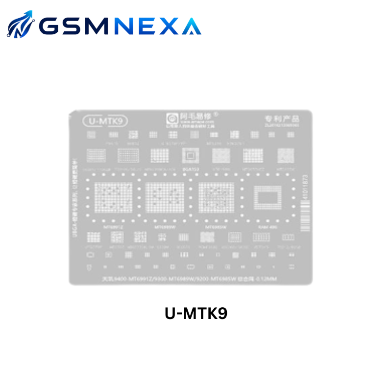 Amaoe U-MTK9 Stencil for MediaTek Dimensity 9400, 9300 & 9200 UBGA CPU Reballing