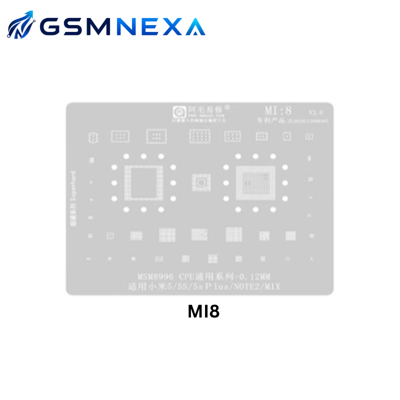 Amaoe MI-8 Stencil for Xiaomi Redmi Series