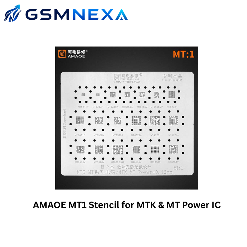 AMAOE MT1 Stencil for MTK & MT Power IC