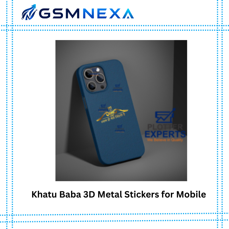 Khatu Baba 3D Metal Stickers for Mobile