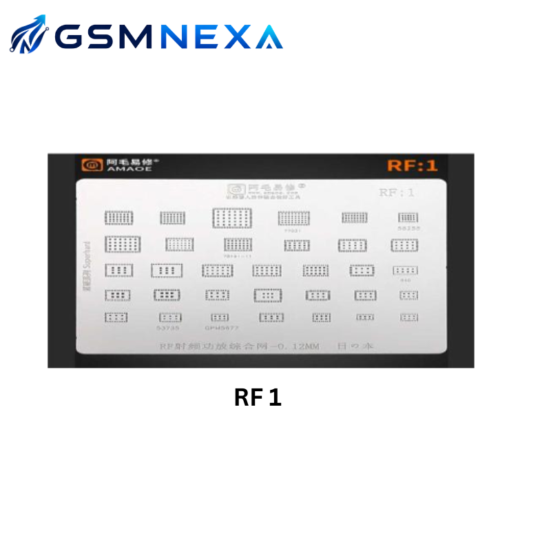 AMAOE RF1 Stencil for RF PA IC BGA Reballing