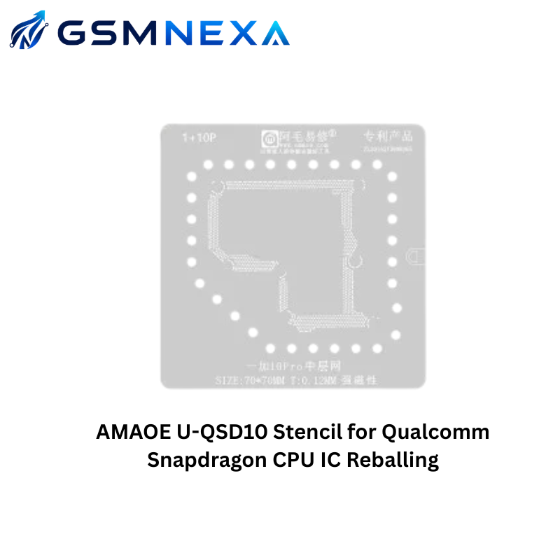 AMAOE U-QSD10 Stencil for Qualcomm Snapdragon CPU IC Reballing