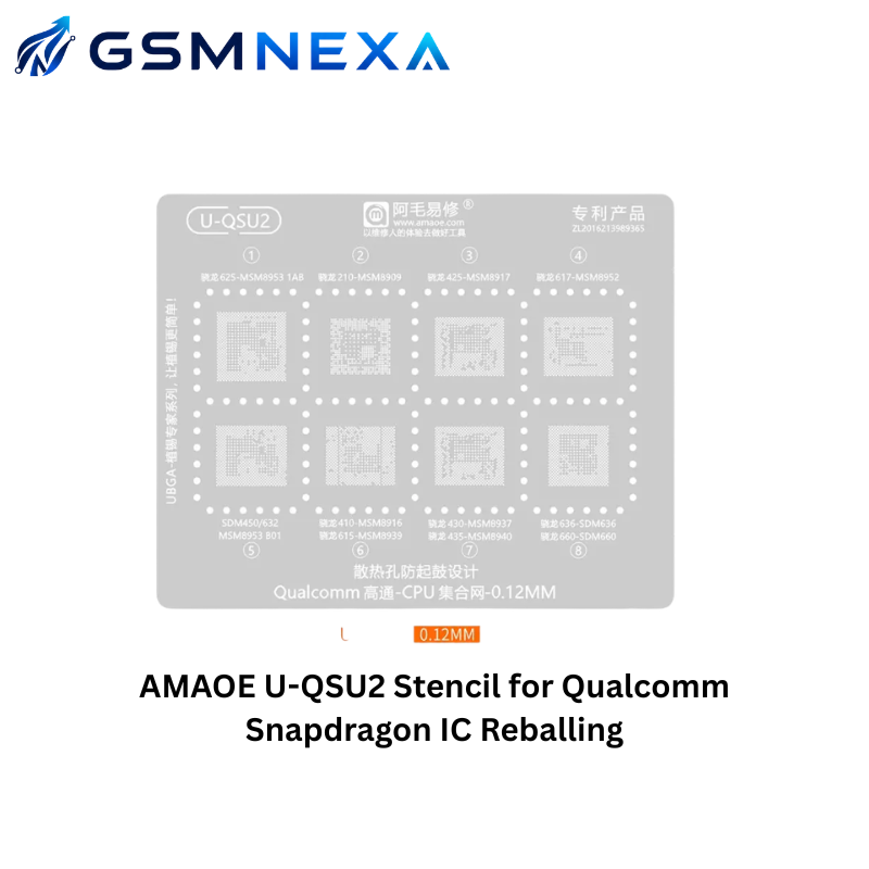 AMAOE U-QSU2 Stencil for Qualcomm Snapdragon IC Reballing