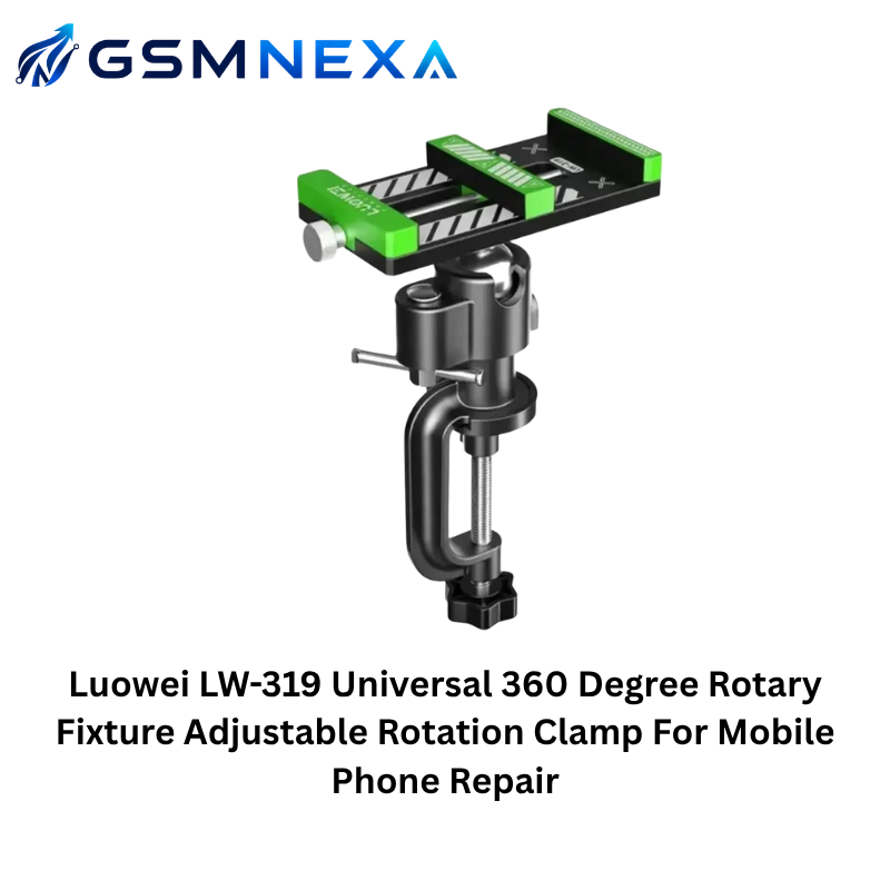 Luowei LW-319 Universal 360° Rotary Fixture Adjustable Rotation Clamp for Mobile Phone Repair