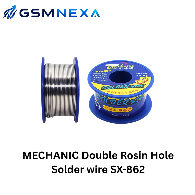 MECHANIC SX-862 Double Rosin Hole Solder Wire (60g)